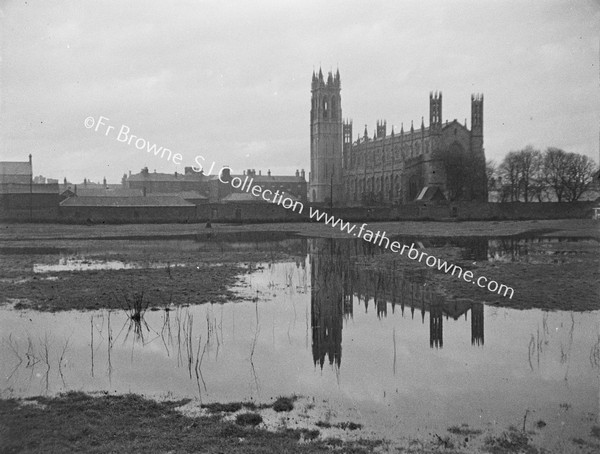 ST PATRICK'S FROM FLOODED FIELD TO SOUTH